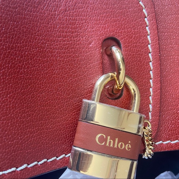 Chloé Aby Bicolor Leather Bucket Bag - Picture 9 of 12